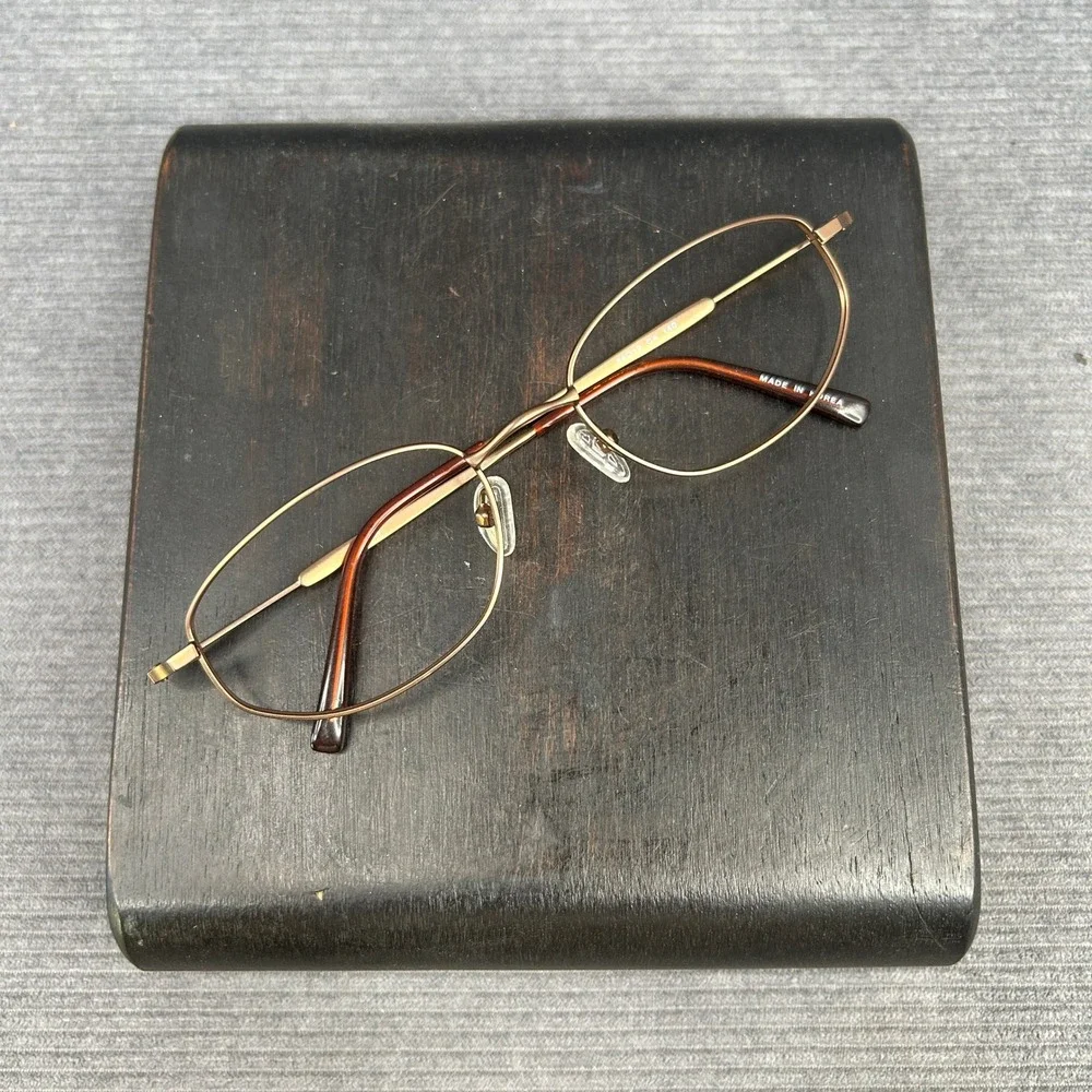 IM it Bronze Oval Metal Y2k Eyeglass Frames 54-19-140 C4 Korea